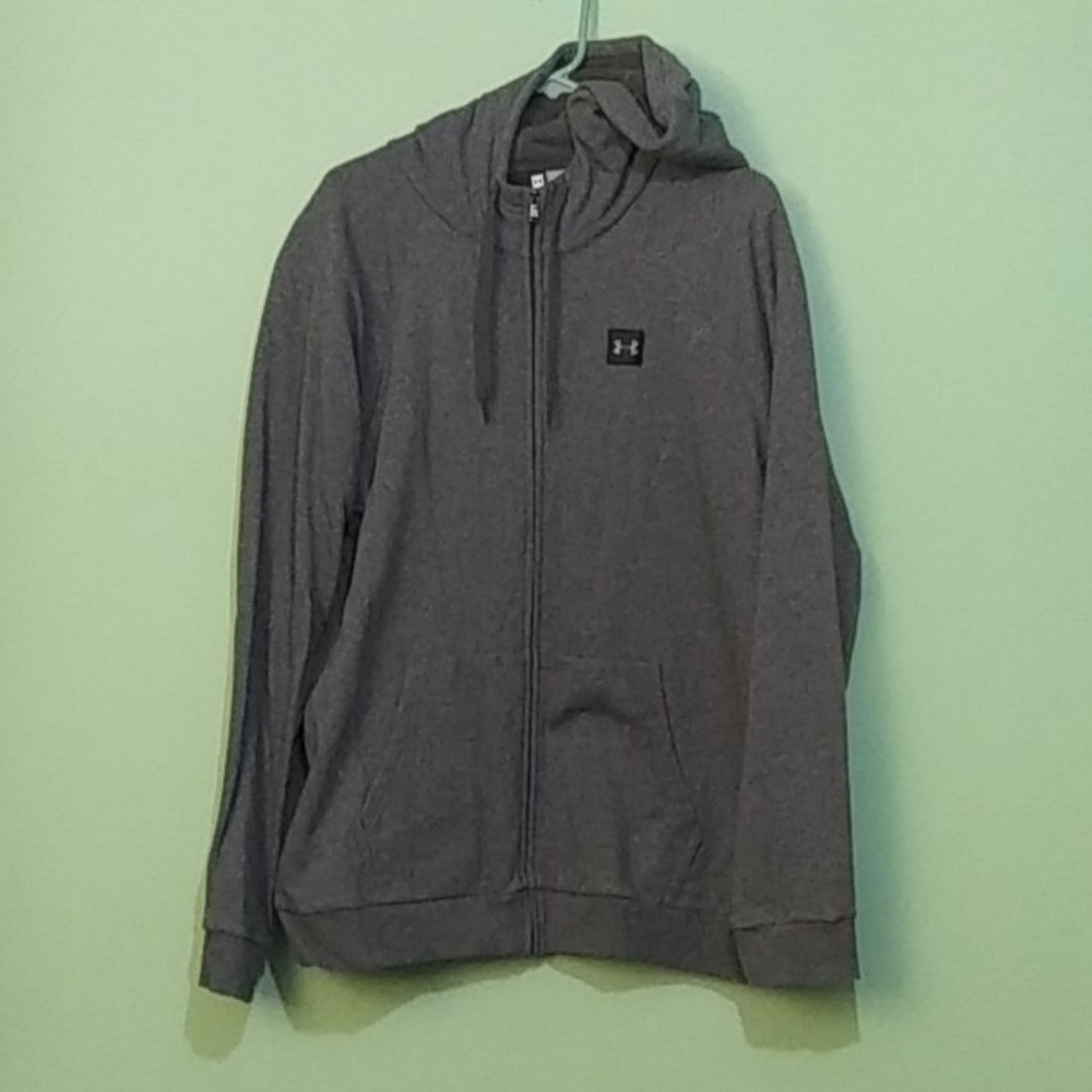Grey Under Armour Zippered Hoodie X-Large